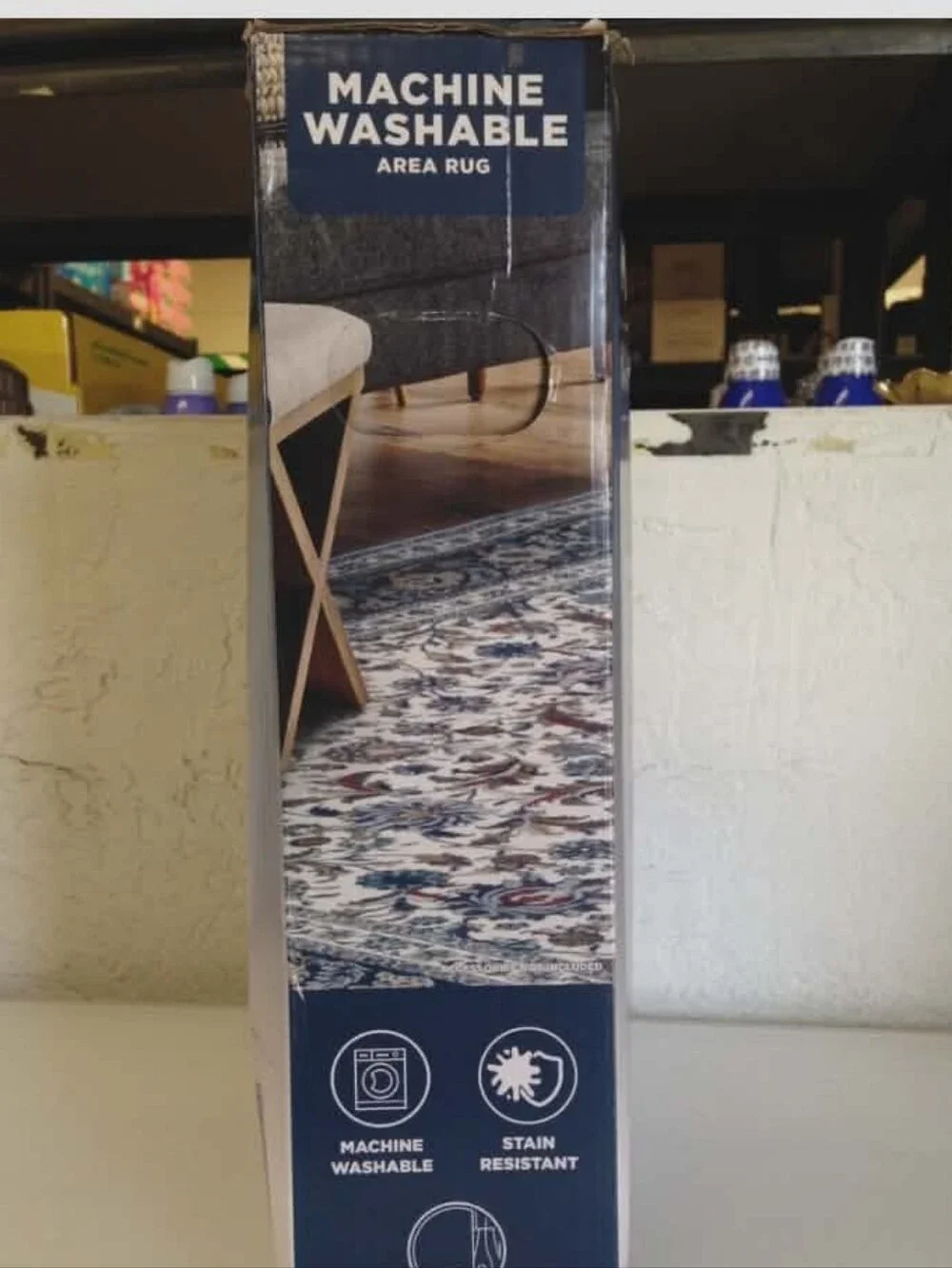 (Ew) Wyatt & Ash Machine Washable Area Rug 5ft3in X 7ft5in NIB